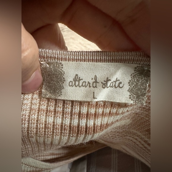 Altar'd State Tan and Cream Long Sleeve Body con Dress size L - Picture 4 of 8